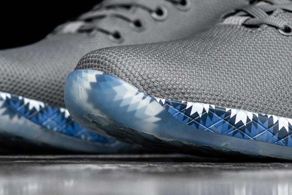 Basket Nobull Superfabric Trainer Femme Grise Foncé Bleu | IH3925164
