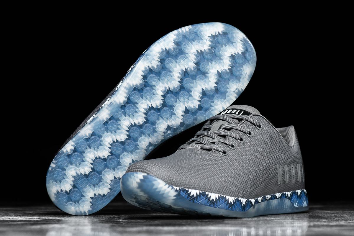 Basket Nobull Superfabric Trainer Femme Grise Foncé Bleu | IH3925164