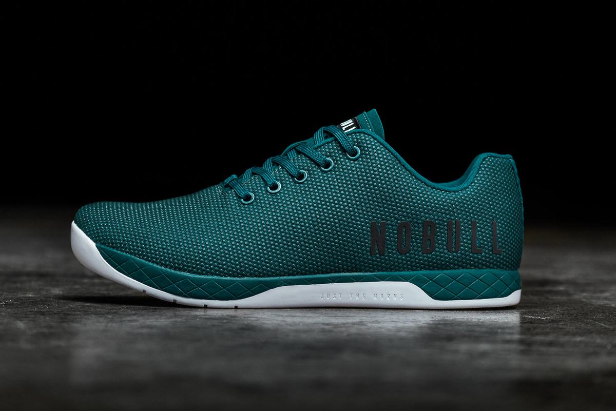 Basket Nobull Superfabric Trainer Femme Turquoise Foncé | IY0425398