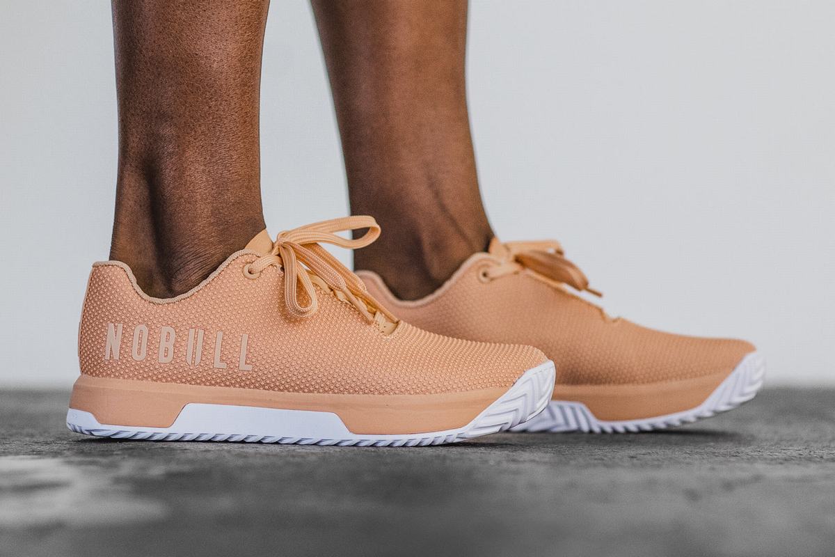 Basket Nobull Superfabric Trainer Femme Abricot | JC1052968