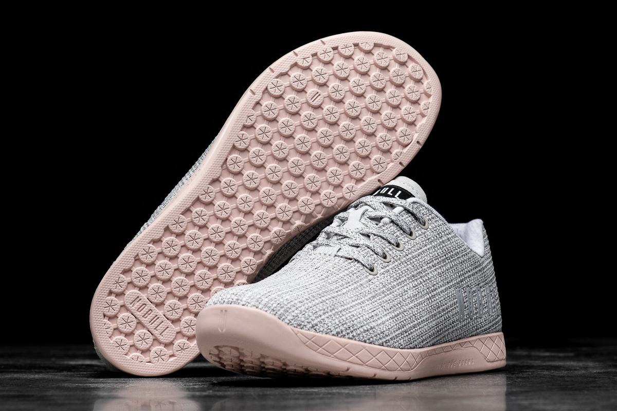 Basket Nobull Superfabric Trainer Femme Blanche Rose | LF1368950