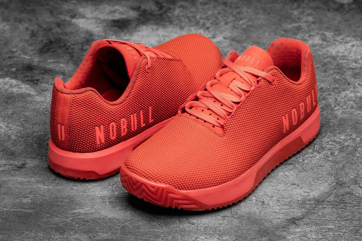 Basket Nobull Superfabric Trainer Femme Rouge | LS6985723