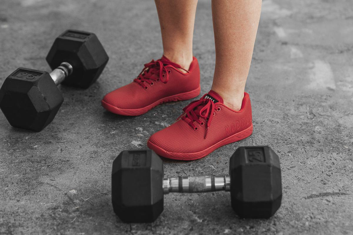 Basket Nobull Superfabric Trainer Femme Rouge | MO4067892