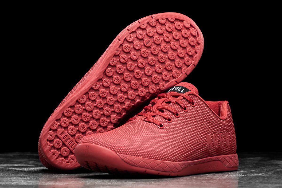 Basket Nobull Superfabric Trainer Femme Rouge | MO4067892