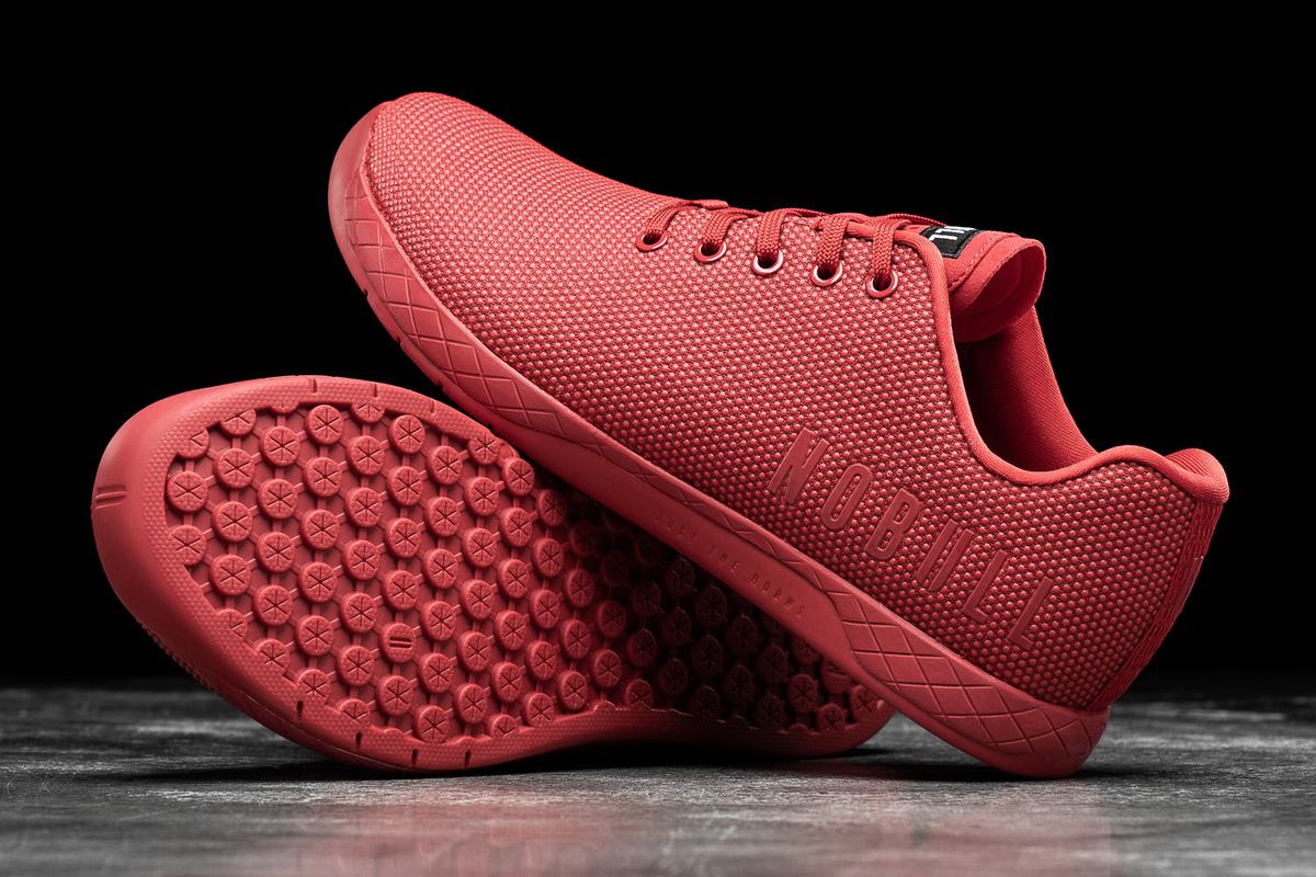 Basket Nobull Superfabric Trainer Femme Rouge | MO4067892