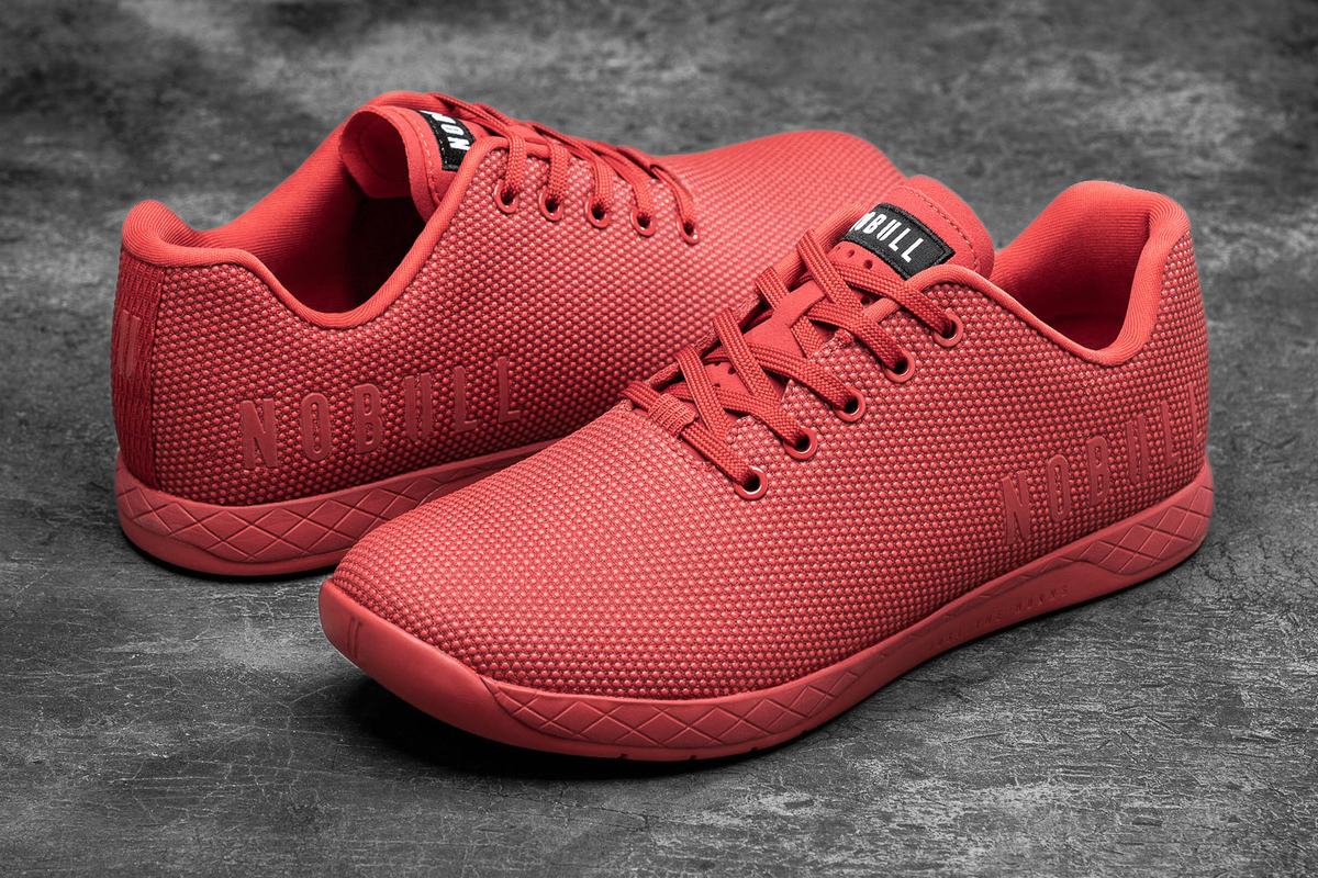Basket Nobull Superfabric Trainer Femme Rouge | MO4067892