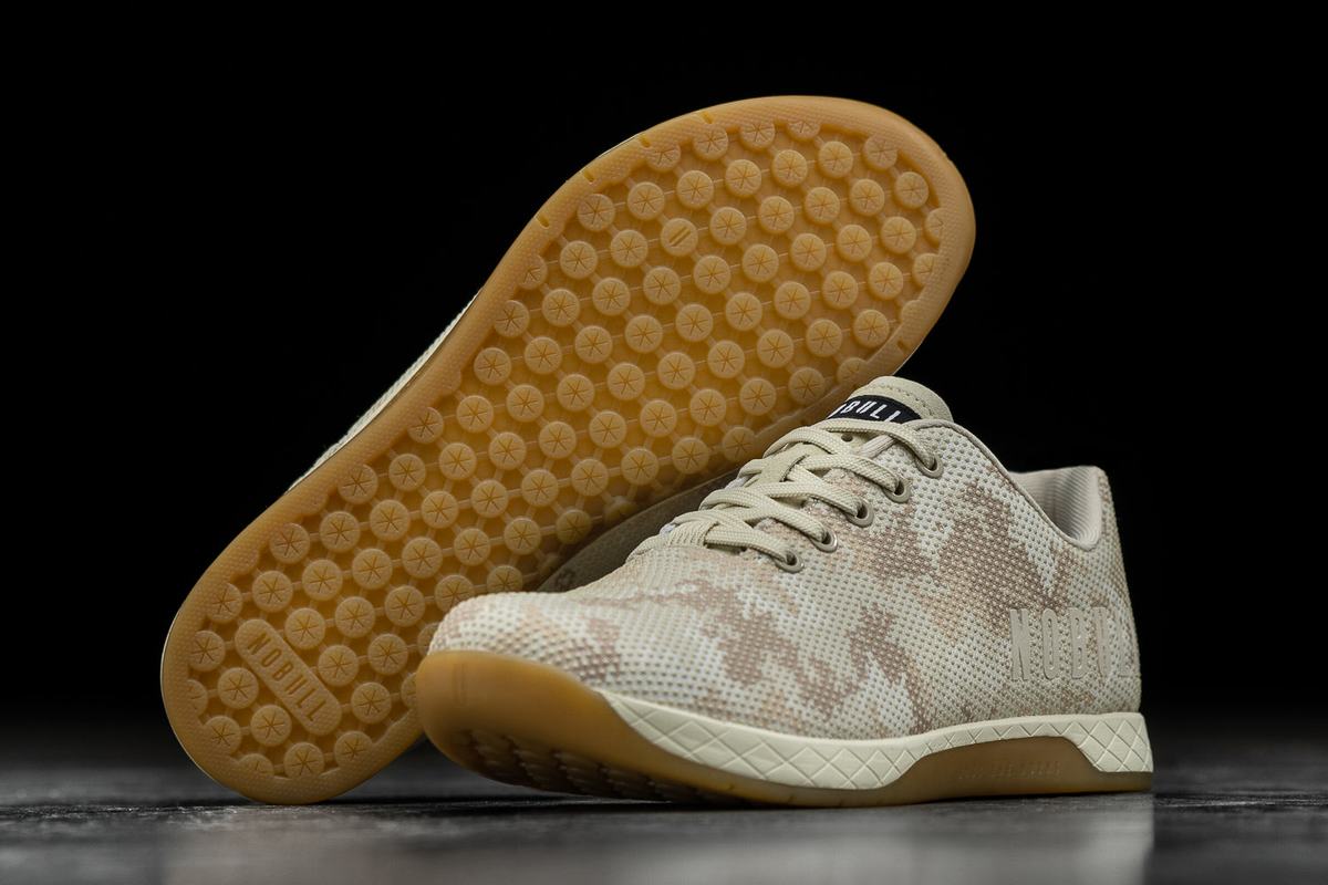 Basket Nobull Superfabric Trainer Femme Grise Vert Clair Camouflage | PD4689751