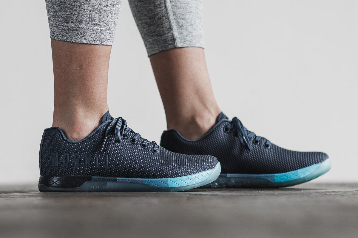 Basket Nobull Superfabric Trainer Femme Bleu Marine Bleu | RX7154926