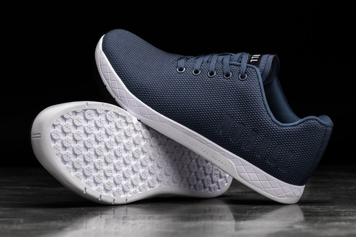 Basket Nobull Superfabric Trainer Femme Bleu Marine Blanche | SD4059723