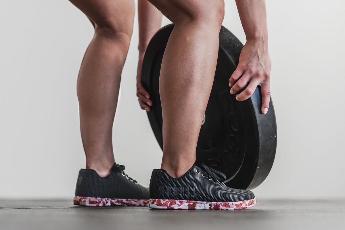 Basket Nobull Superfabric Trainer Femme Noir Rouge | SR0715692