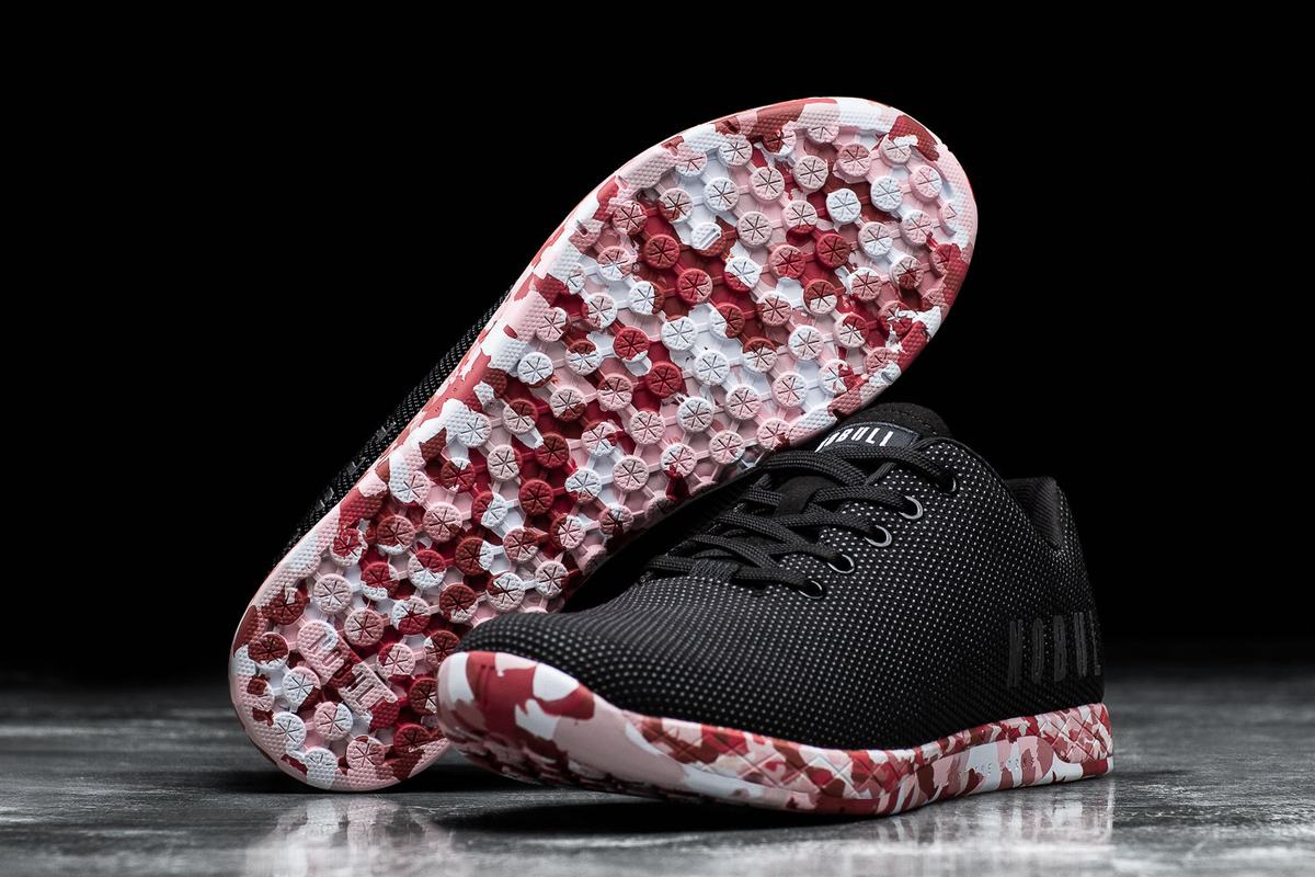 Basket Nobull Superfabric Trainer Femme Noir Rouge | SR0715692