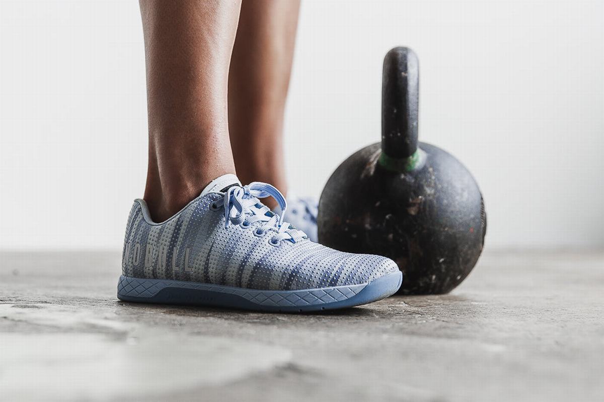 Basket Nobull Superfabric Trainer Femme Bleu | VE2086974
