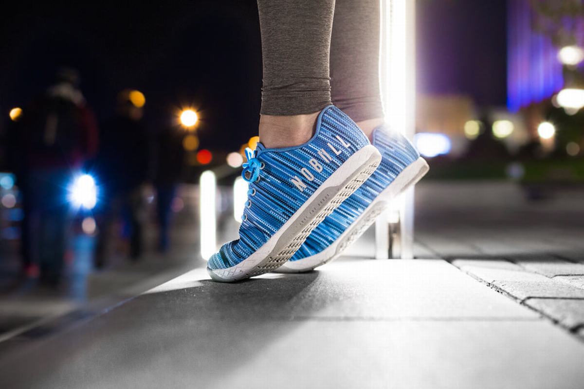 Basket Nobull Superfabric Trainer Femme Bleu | VE8921756