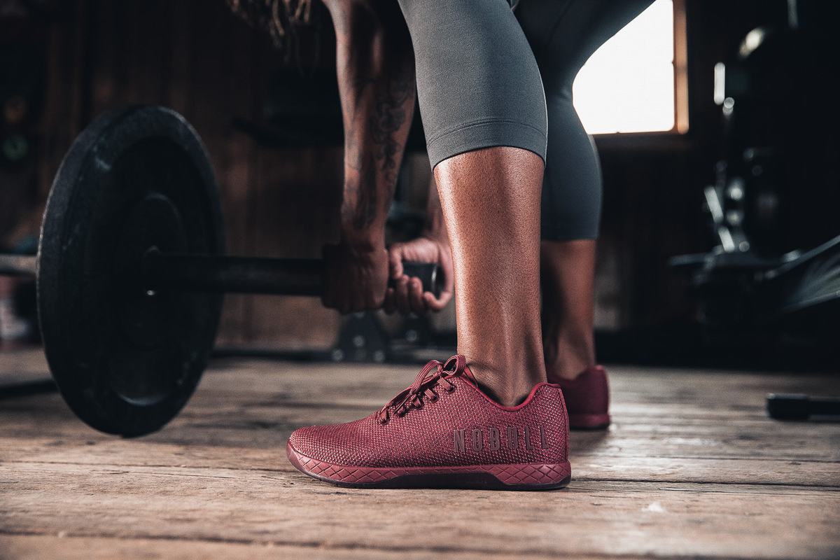 Basket Nobull Superfabric Trainer Femme Rouge Foncé | WD2658041