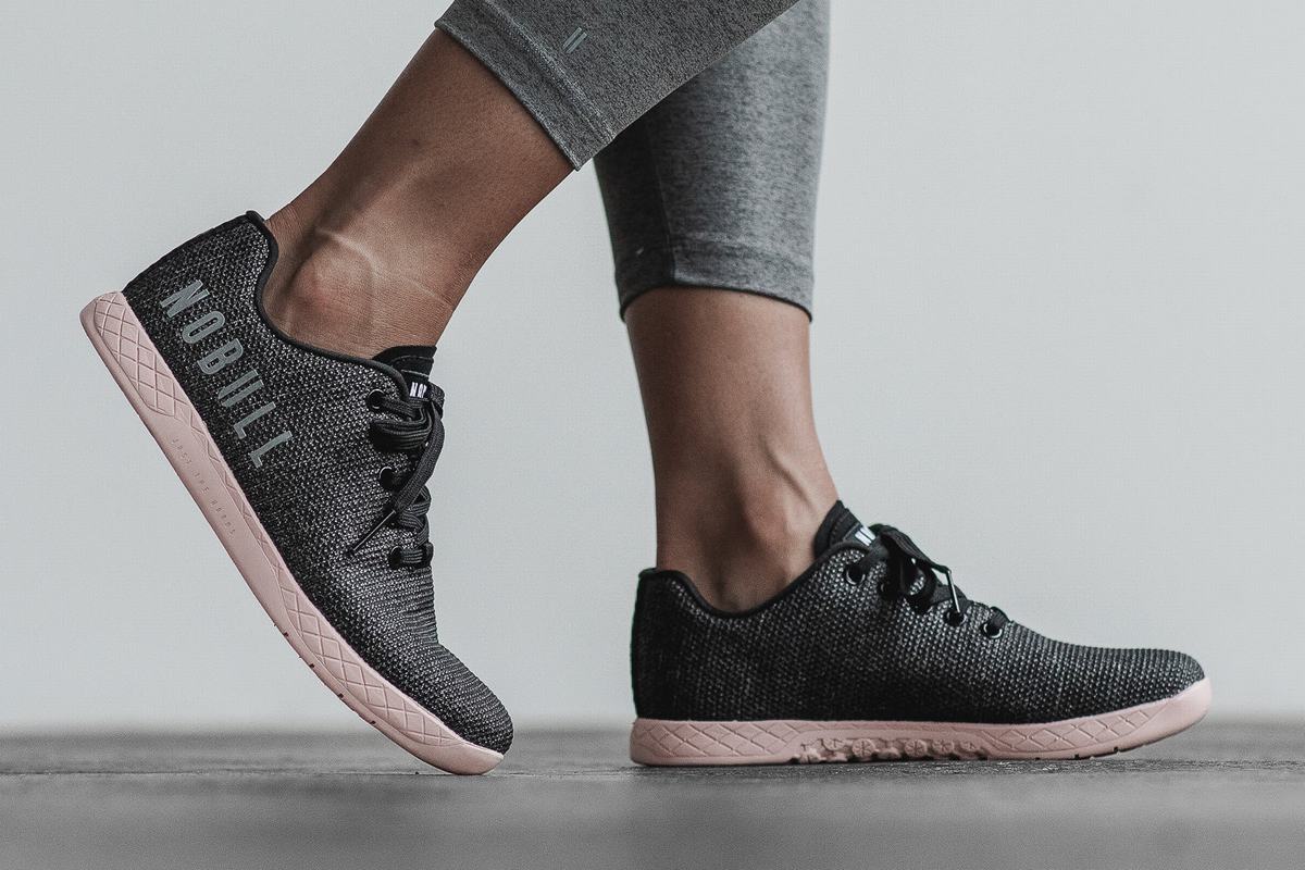 Basket Nobull Superfabric Trainer Femme Noir Rose | YH8761203