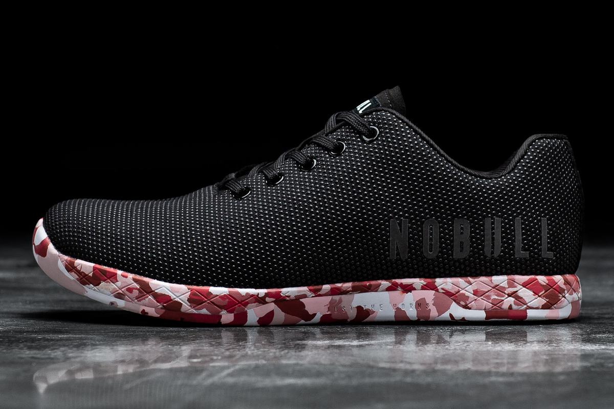 Basket Nobull Superfabric Trainer Homme Noir Rouge | CK2681593