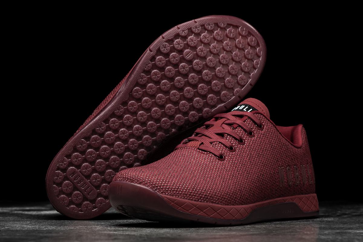 Basket Nobull Superfabric Trainer Homme Rouge Foncé | CV4825361