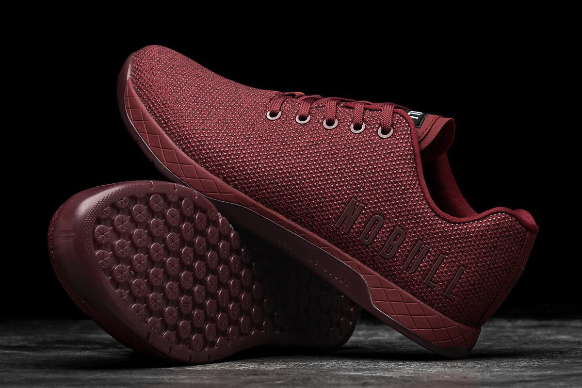 Basket Nobull Superfabric Trainer Homme Rouge Foncé | CV4825361