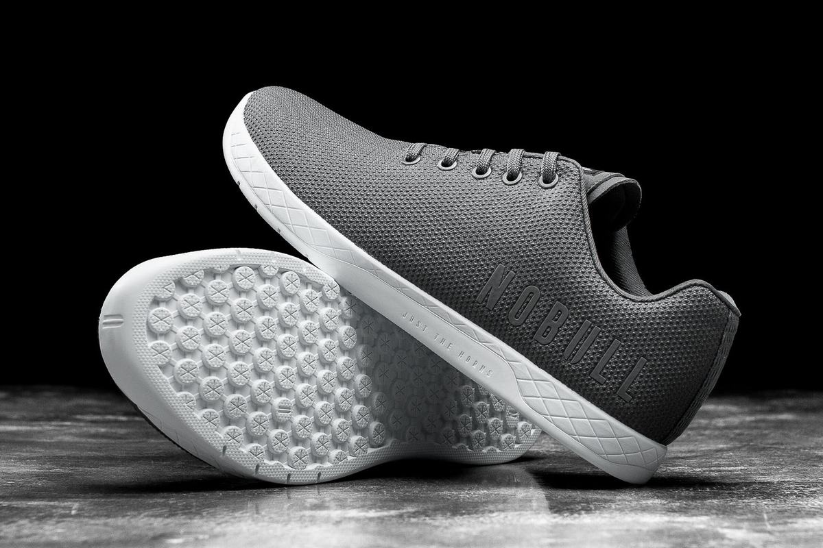Basket Nobull Superfabric Trainer Homme Grise Foncé Blanche | GW5706321