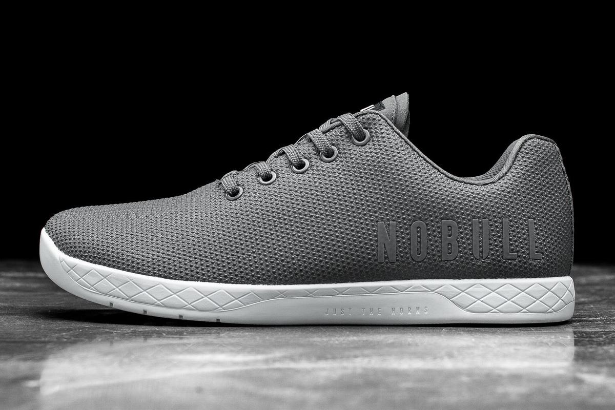 Basket Nobull Superfabric Trainer Homme Grise Foncé Blanche | GW5706321