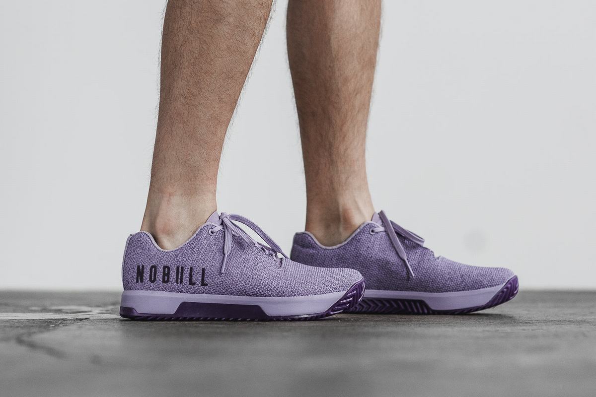 Basket Nobull Superfabric Trainer Homme Lavande | KA1589304