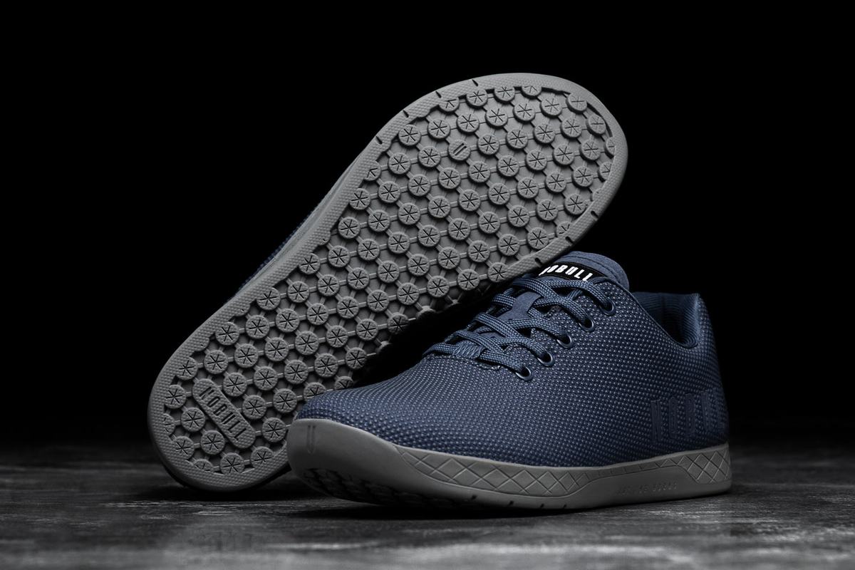 Basket Nobull Superfabric Trainer Homme Bleu Marine Grise Foncé | KG1972068