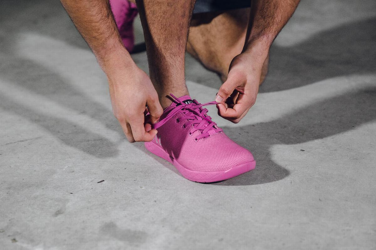 Basket Nobull Superfabric Trainer Homme Rose Clair | KJ0179654