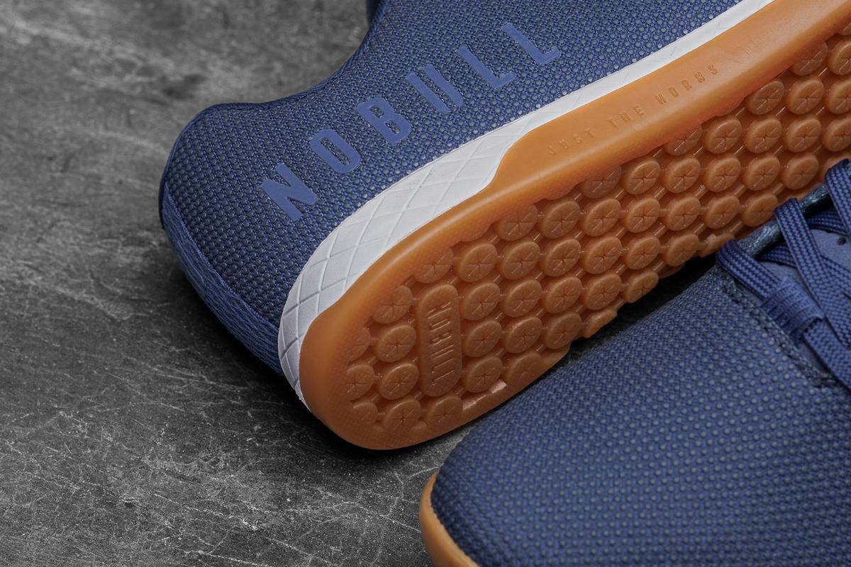 Basket Nobull Superfabric Trainer Homme Indigo Blanche | MC3160249