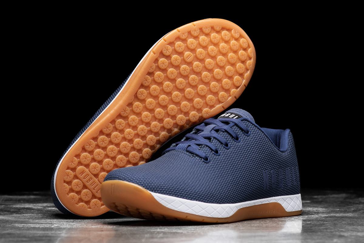 Basket Nobull Superfabric Trainer Homme Indigo Blanche | MC3160249