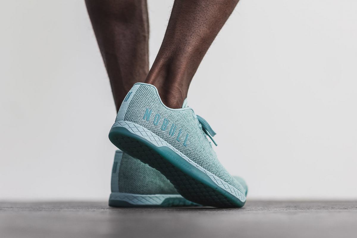 Basket Nobull Superfabric Trainer Homme Bleu Clair | MF2137496
