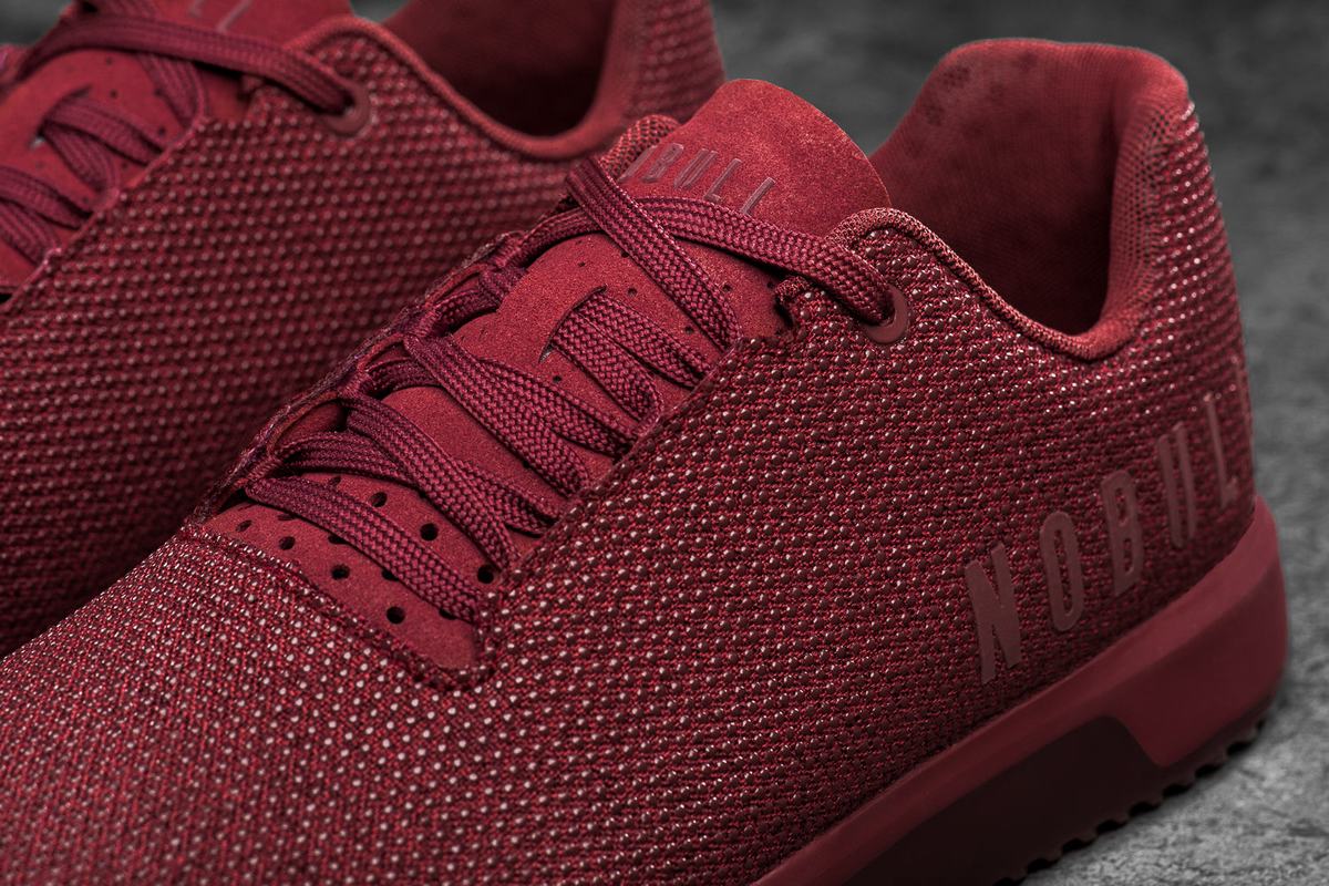Basket Nobull Superfabric Trainer Homme Rouge Foncé | MP9351702