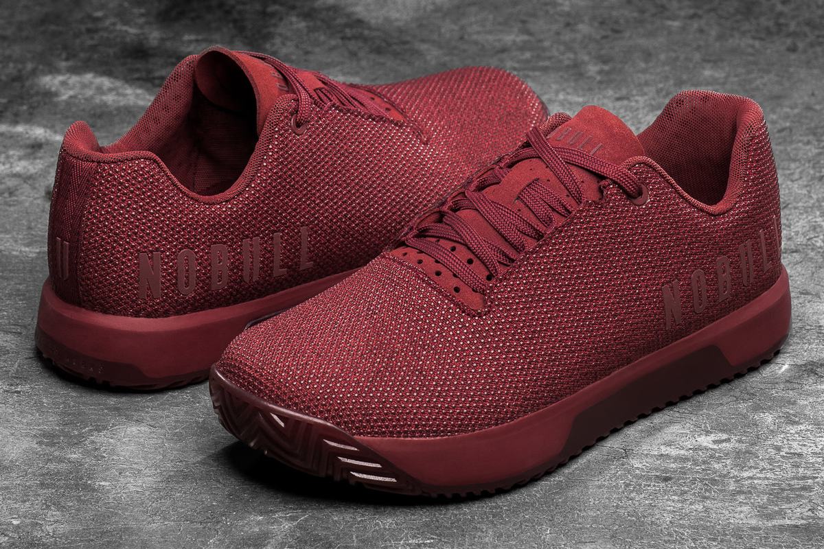 Basket Nobull Superfabric Trainer Homme Rouge Foncé | MP9351702