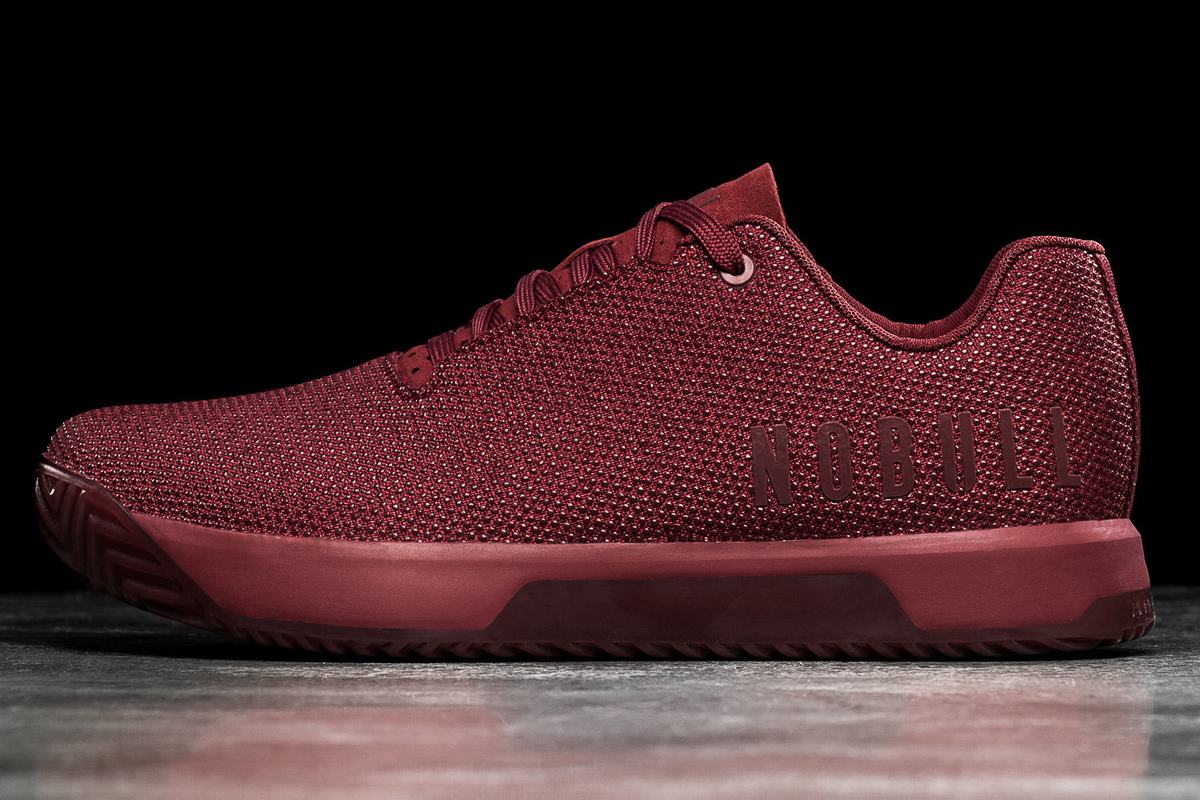 Basket Nobull Superfabric Trainer Homme Rouge Foncé | MP9351702