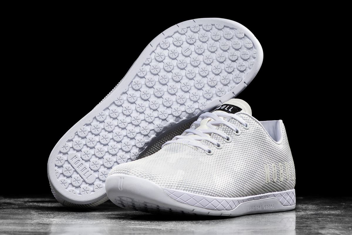 Basket Nobull Superfabric Trainer Homme Blanche Camouflage | OG0981573