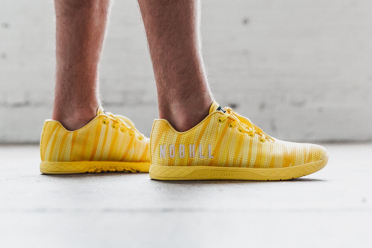 Basket Nobull Superfabric Trainer Homme Jaune | OP0916745