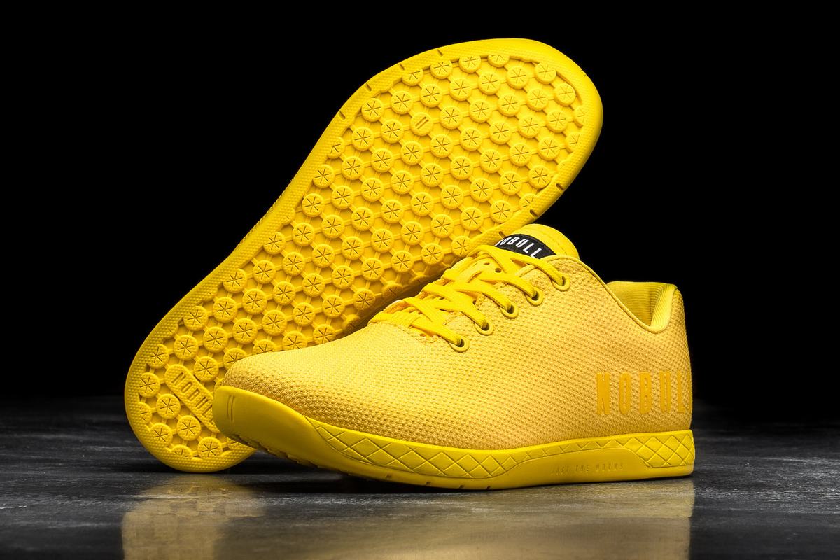 Basket Nobull Superfabric Trainer Homme Citron | PL7901246