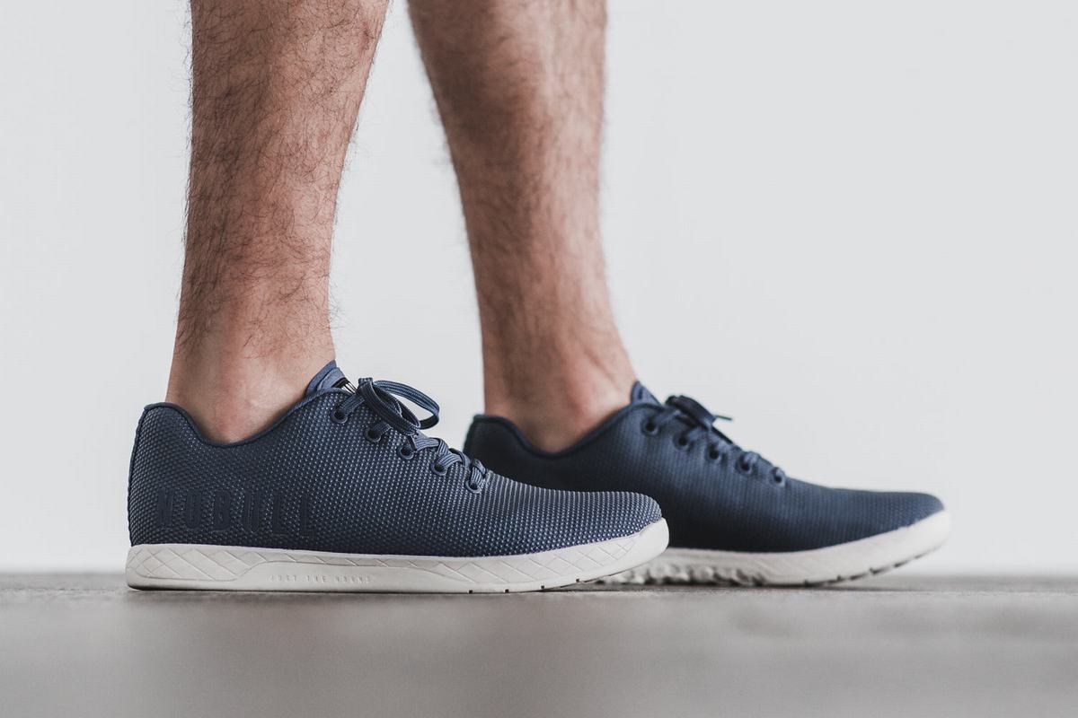 Basket Nobull Superfabric Trainer Homme Bleu Marine Blanche | RG0532617