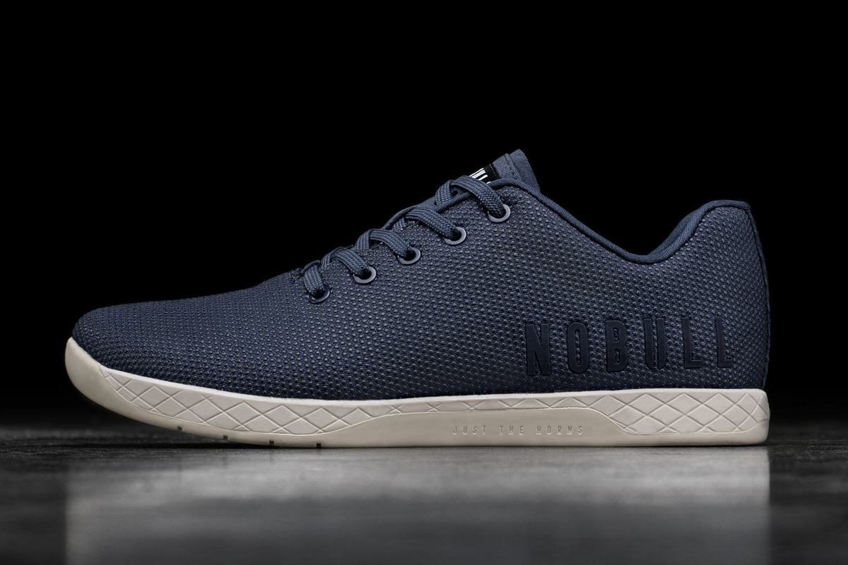 Basket Nobull Superfabric Trainer Homme Bleu Marine Blanche | RG0532617