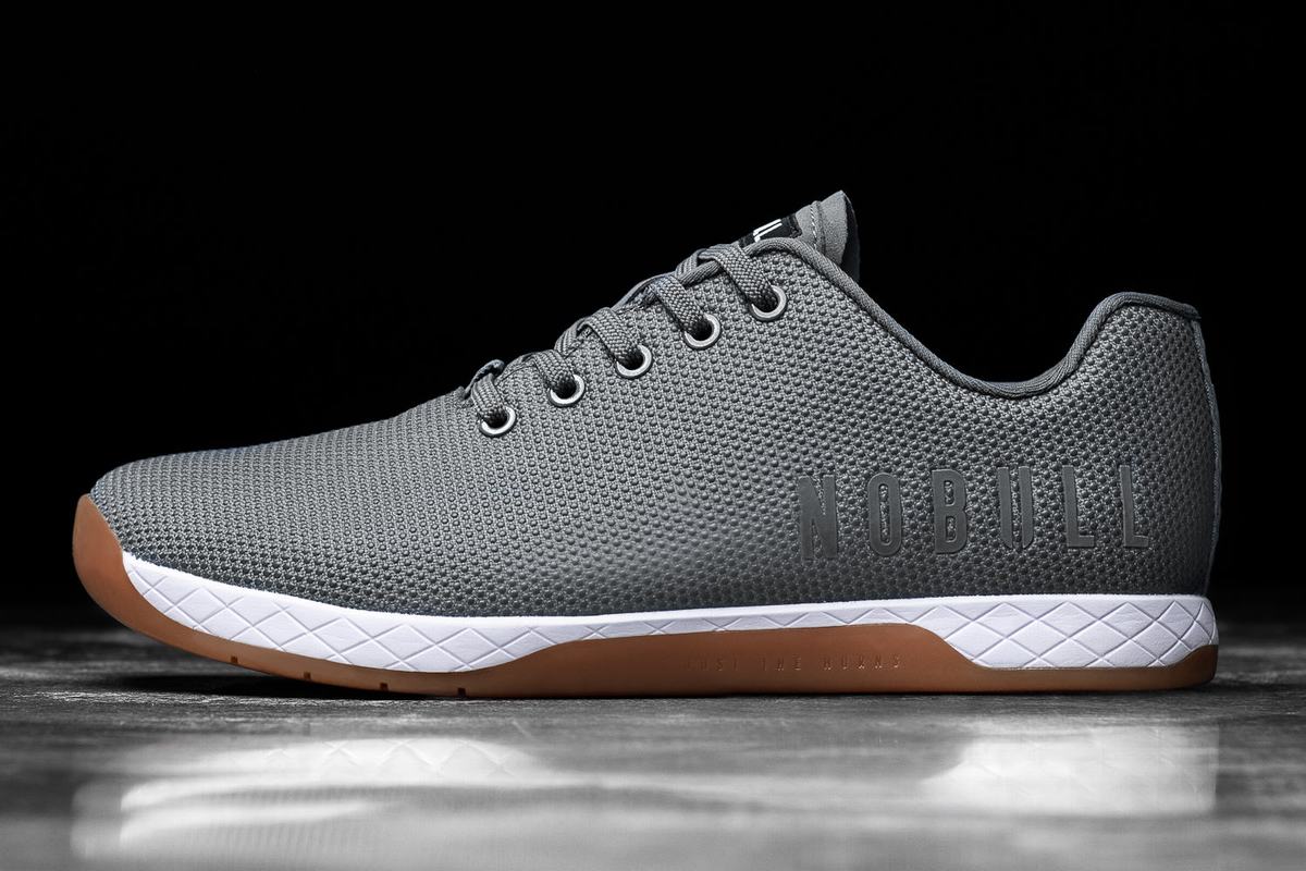 Basket Nobull Superfabric Trainer Homme Grise Foncé Blanche | RL8246903