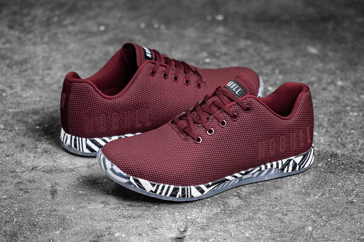 Basket Nobull Superfabric Trainer Homme Rouge Foncé | RN6135870