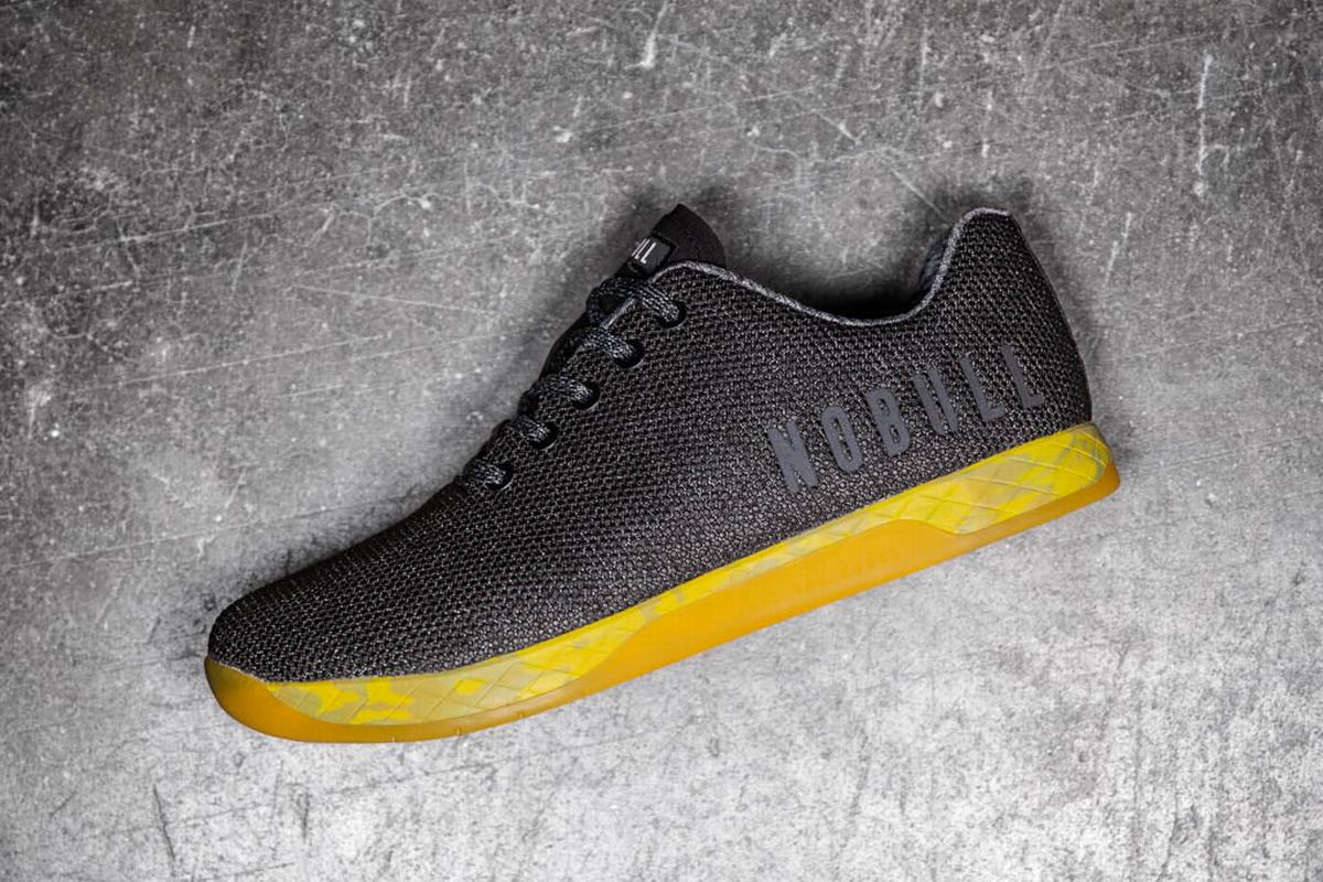 Basket Nobull Superfabric Trainer Homme Noir Jaune | TH4832150