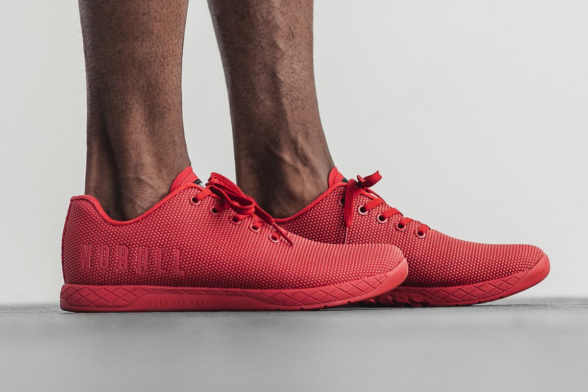 Basket Nobull Superfabric Trainer Homme Rouge | VW4367925