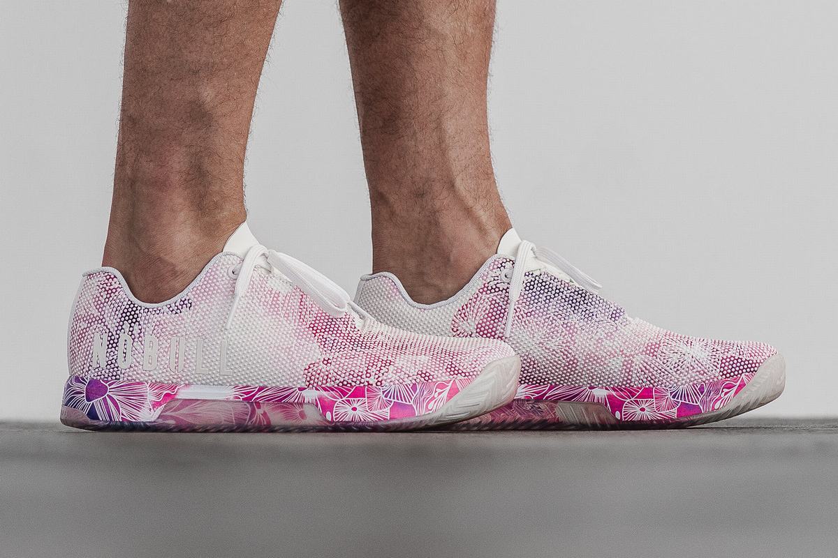 Basket Nobull Superfabric Trainer Homme Rose Blanche | WM3582674