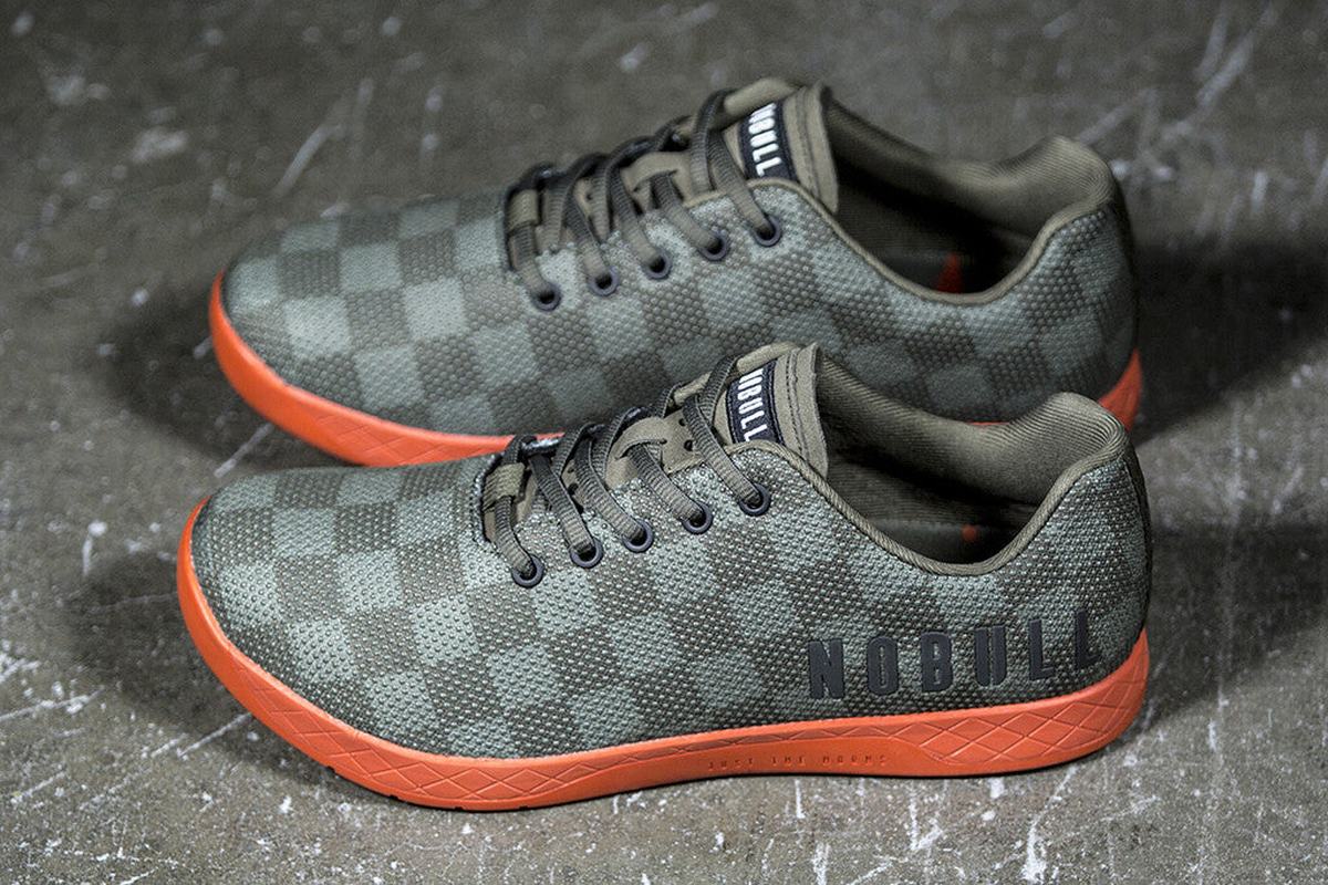 Basket Nobull Superfabric Trainer Homme Vert Olive Orange | YB1802976