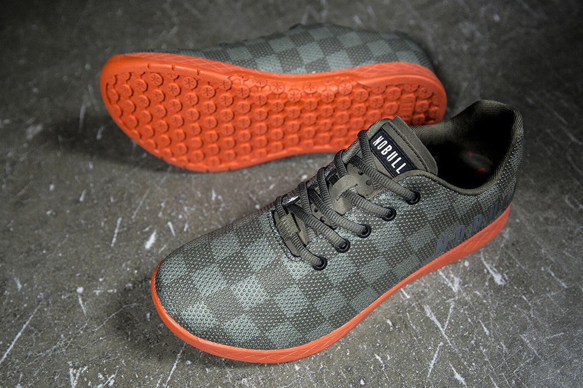 Basket Nobull Superfabric Trainer Homme Vert Olive Orange | YB1802976