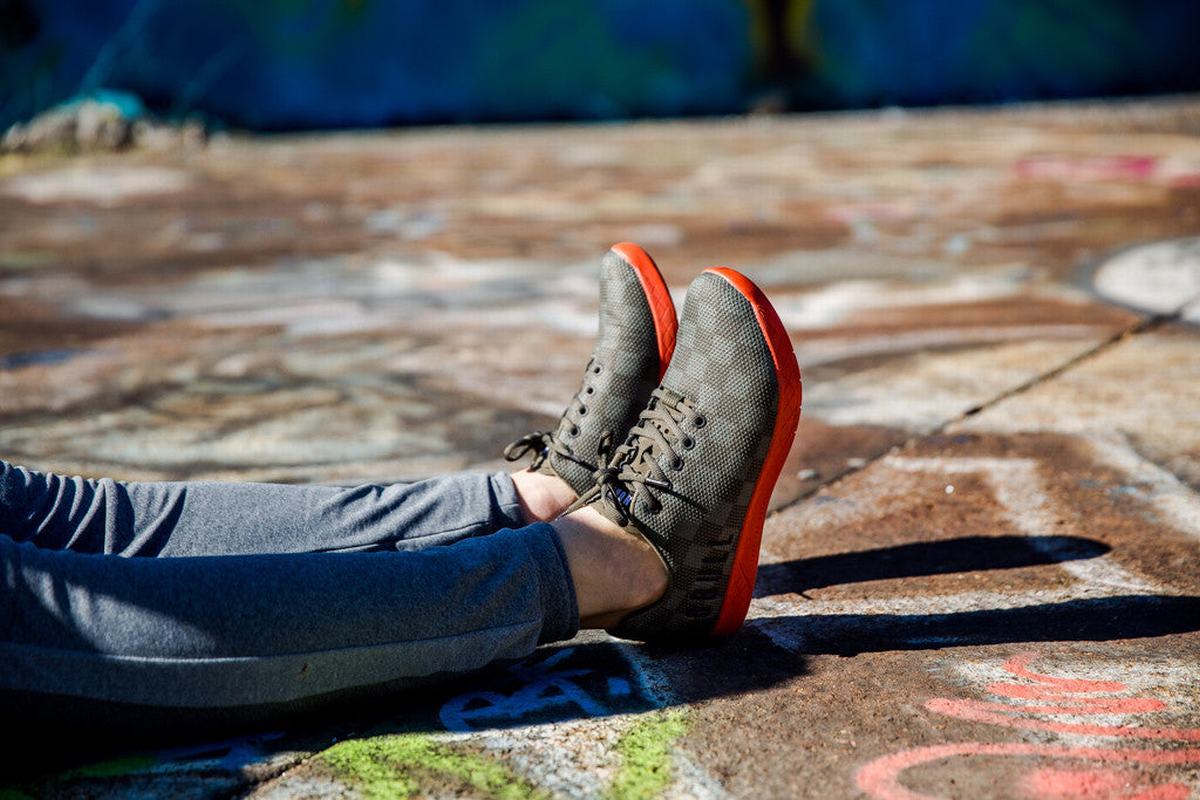 Basket Nobull Superfabric Trainer Homme Vert Olive Orange | YB1802976