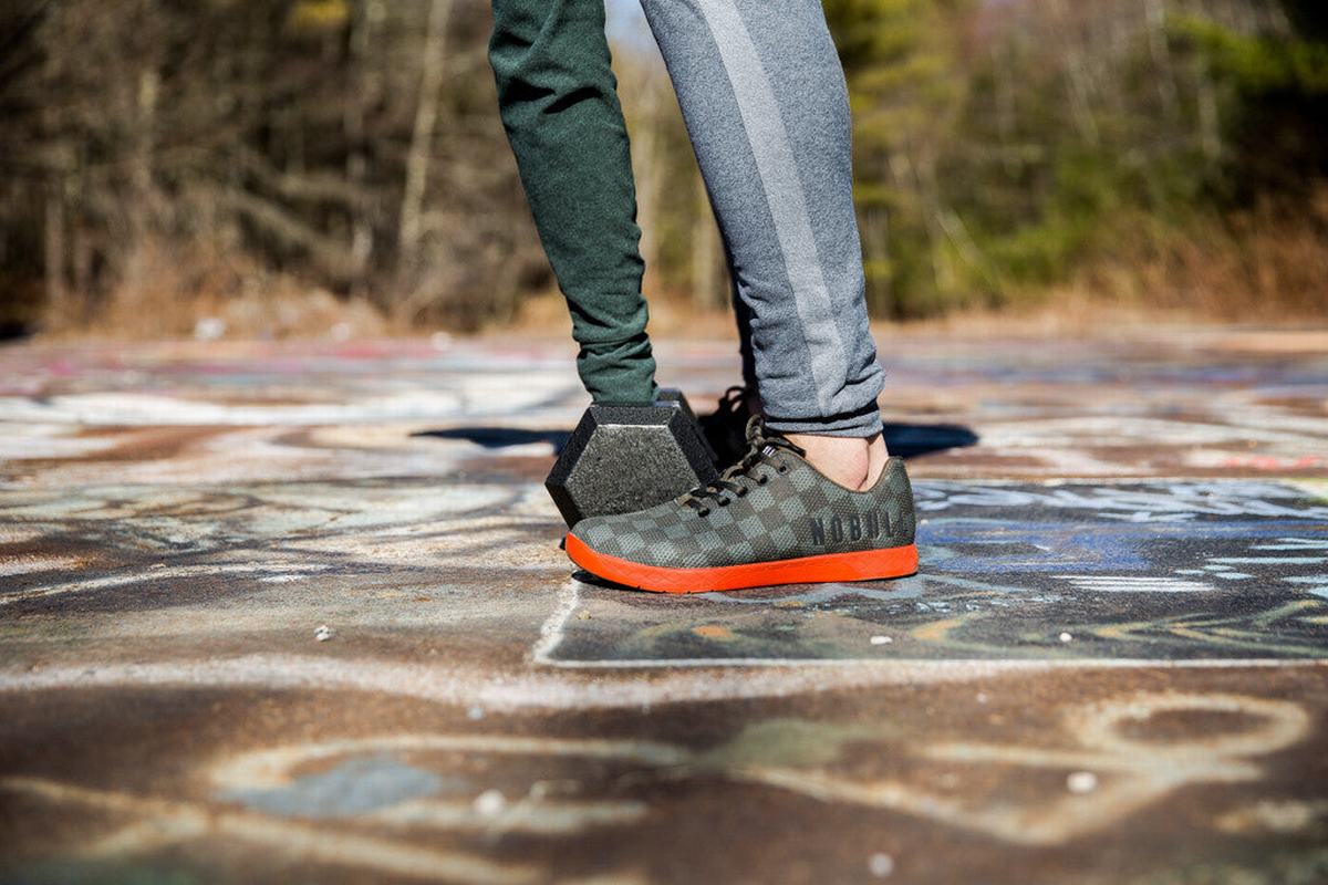 Basket Nobull Superfabric Trainer Homme Vert Olive Orange | YB1802976