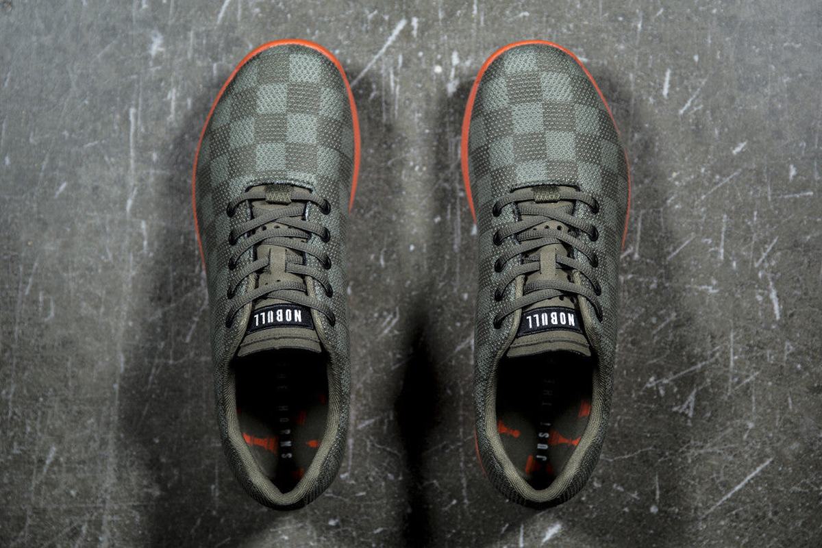 Basket Nobull Superfabric Trainer Homme Vert Olive Orange | YB1802976