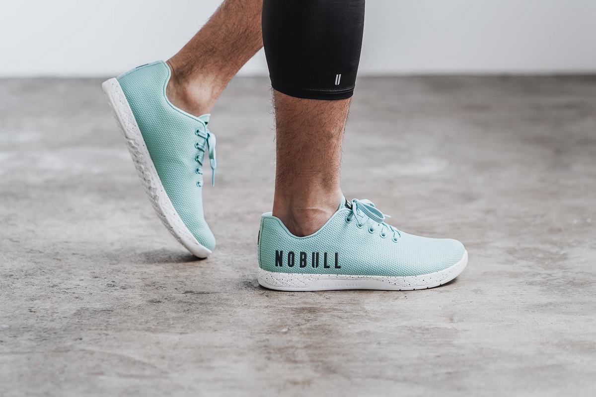 Basket Nobull Superfabric Trainer Homme Turquoise Clair | YW5739406
