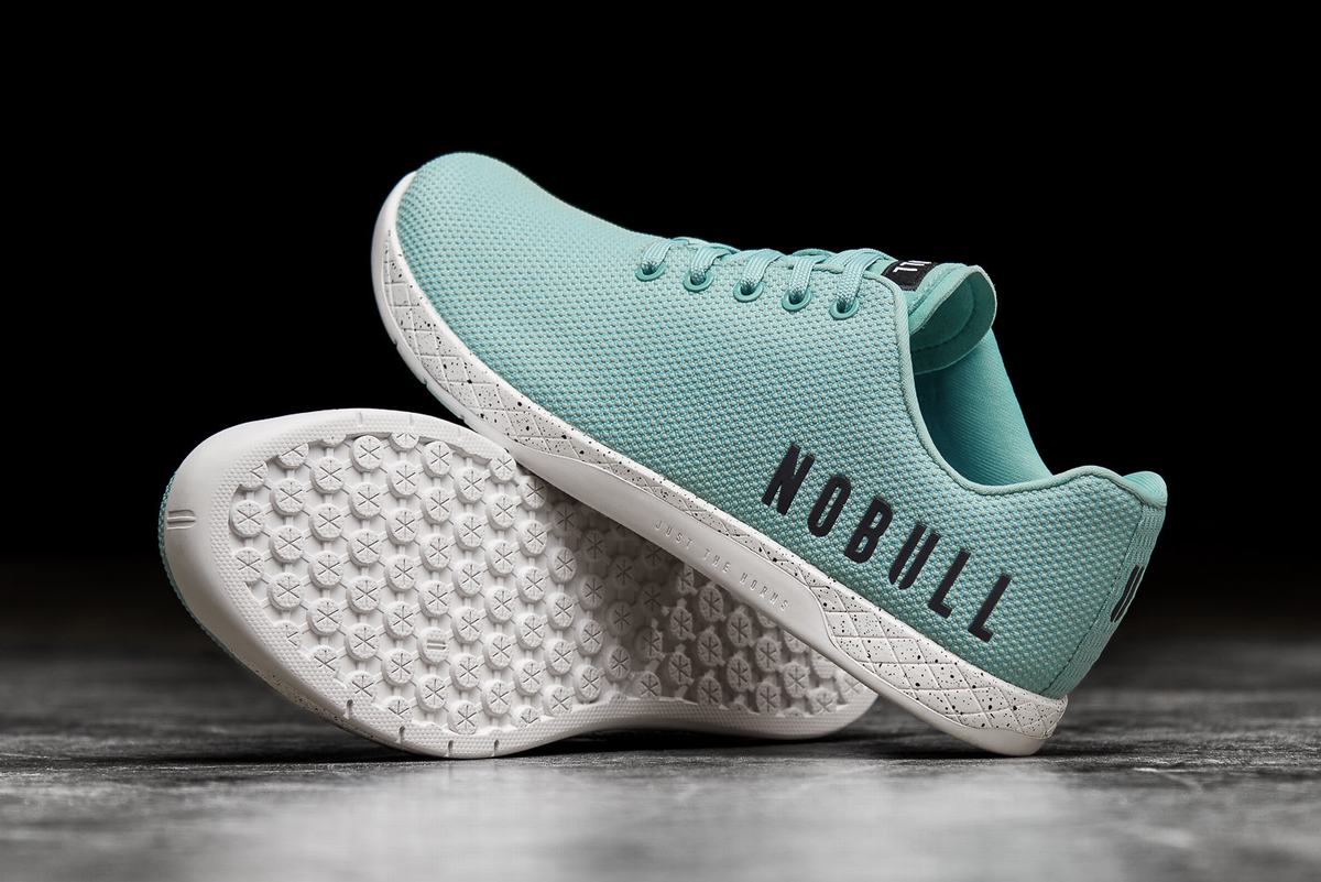 Basket Nobull Superfabric Trainer Homme Turquoise Clair | YW5739406